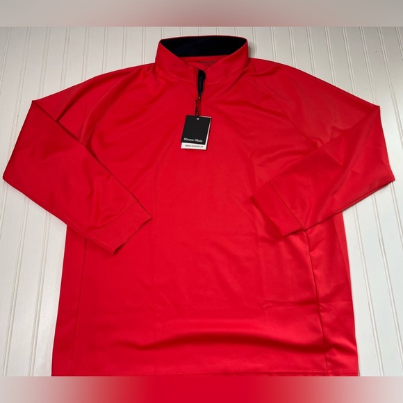 Mizzen + Main Versa 1/4 Zip Pullover Men XXL 2XL Performance Shirt Golf NEW 921 - Picture 1 of 5